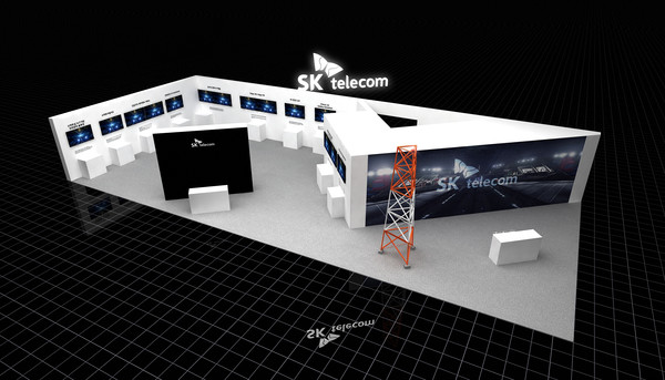 안전보건전시 부스 조감도(사진:SK텔레콤)