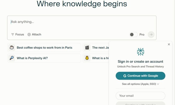 퍼플렉시티AI의 '소나 8B' 기반 검색 엔진. (출처=퍼플렉시티AI)