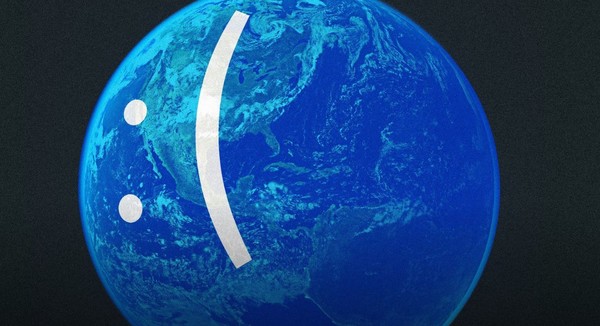 지구촌 IT네트워크 마비를 뜻하는 이미지. (사진=월스트리트저널)