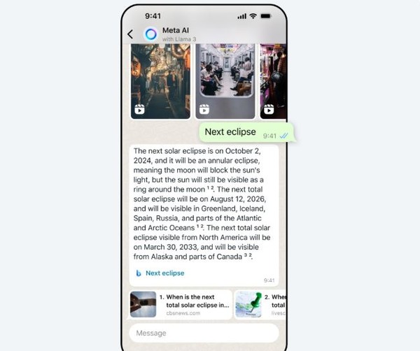 메타도 메타AI에 음성 기능을 접목하기 위해 유명인들과 협약을 체결하는 등 개발에 박차를 가하고 있다.(사진=메타)