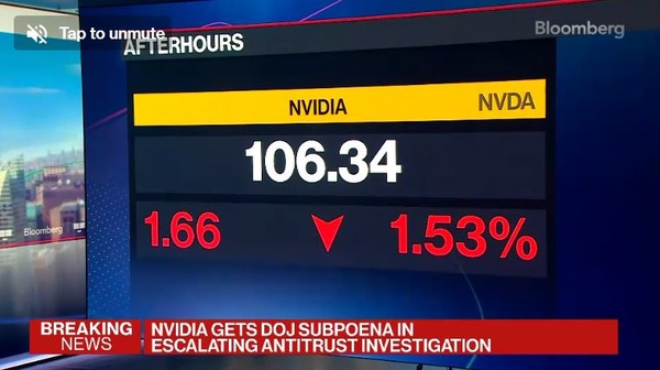 엔비디아 주가가 AI회의론으로 인해 사상 최대의 폭락을 기록했다. (사진=블롬버그)