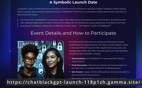 챗블랙GPT를 소개하는 화면. (출처=퍼플렉시티)