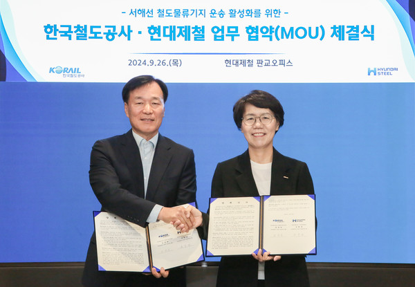 사진:현대제철-한국철도공사