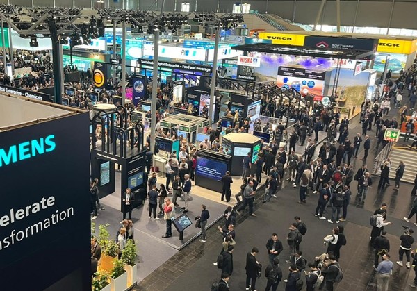 각종 최첨단 통신기술을 선보인 '하노버 메시 2022' 전경. (출처=지멘스)