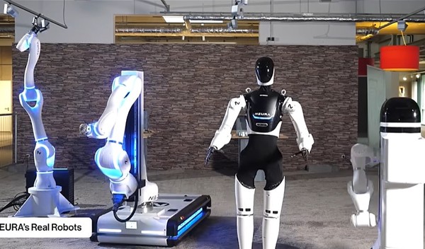 독일의 노이라사가 최근 개발, 공개한 휴머노이드 4NE-1 모델. (출처=Neura 홍보 영상 캡처)