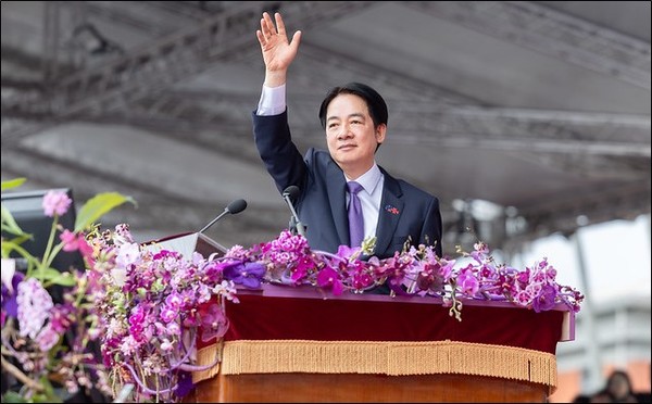 라이 칭더 대만 신임 총통이 국경절 연설을 하고 있다 [사진: 대만 총통실] 
