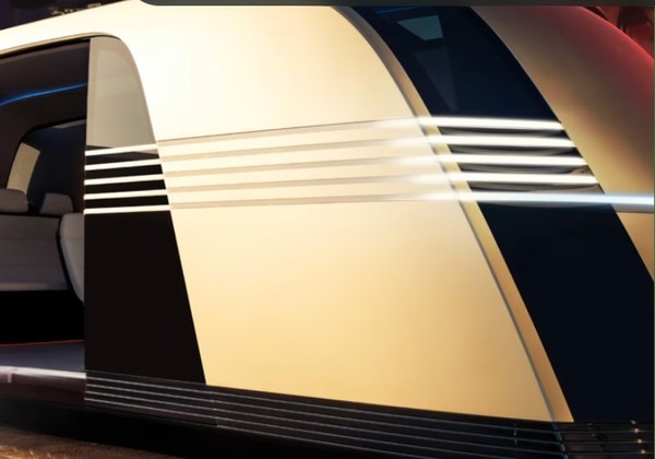  테슬라가 10일 공개한 자율주행밴 '로보밴'. (출처=테슬라)