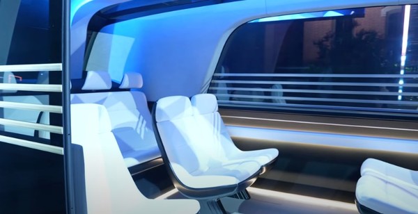  테슬라의 로보밴 내부. (출처=테슬라)