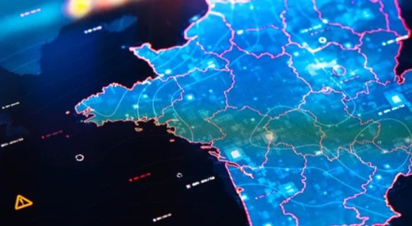 대규모 해킹을 당한 프랑스의 인공위성 사진 기반의 이미지. (사진=IT프로)