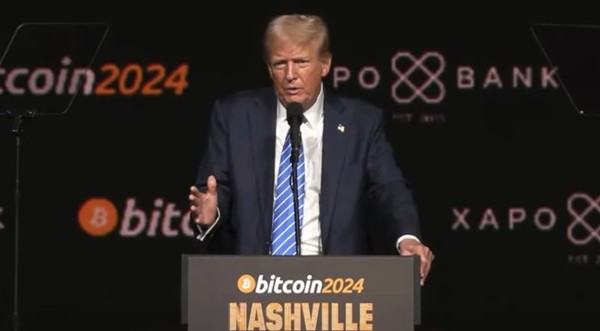 2기 집권을 노리는 트럼프 전 미국 대통령.  (사진=Bitcoin 2024)