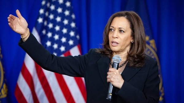 대선 유세 중인 카멀러 해리스 미국 부통령. (출처=셔터스톡)