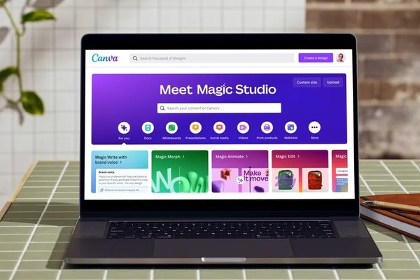  크리에이터 AI도구를 판매하는 매직 슈튜디오로서 본문 기사와는 직접 관련이 없음. (출처=Canva)