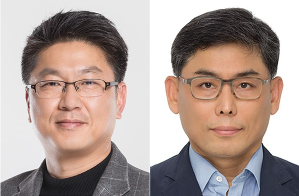 (좌)한진만 사장 (우)김용관 사장  (제공 : 삼성전자)