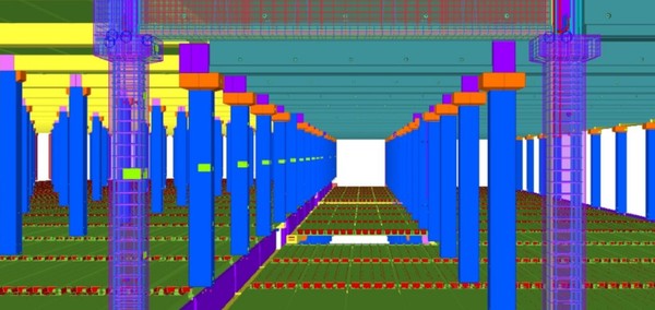 BIM 기술을 활용한 프리캐스트 설계 기법인 연우PC엔지니어링의‘Tekla Structures’. (출처=연우PC엔지니어링)