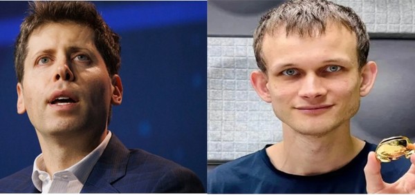 샘 앨트먼(왼쪽)과 비탈릭 부테린. (사진=셔터스톡, 디크립트/(애플경제)합성)