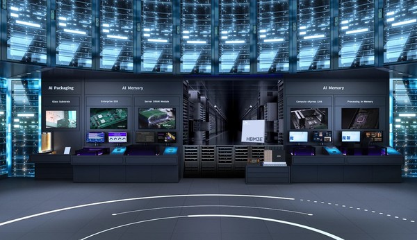  ‘CES 2025’ SK전시관의 ‘AI DC 운영 솔루션’ 전시 공간 조감도 (제공 : SK그룹, SK하이닉스)