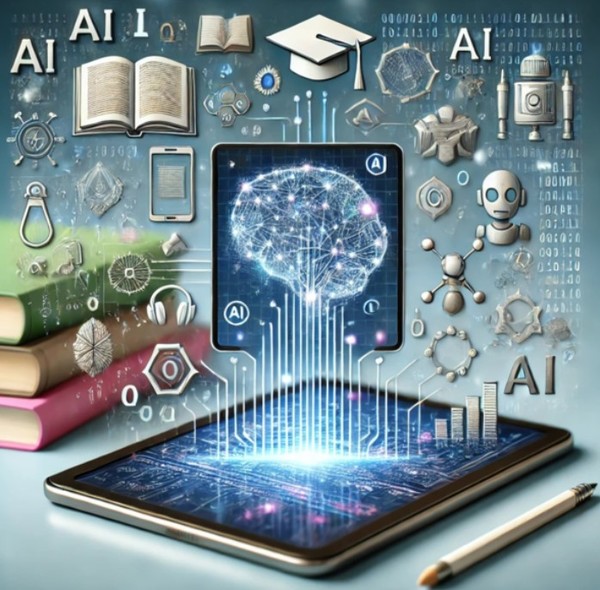 디지털 교재 이미지. (출처=챗GPT 생성)