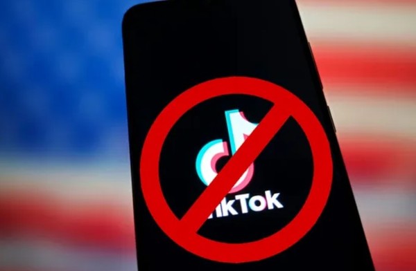 미국 내 사용이 금지된 틱톡 이미지. (출처=테크레이다)