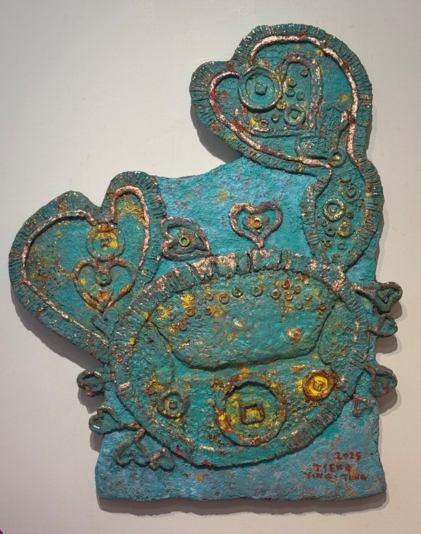  탁월미디어그룹 서방호 사장이 정잉동 선생에게 특별히 부탁해 제작된 작품 「복갑팔방(富甲八方)」(사진: 정루쉬엔(曾若璇))