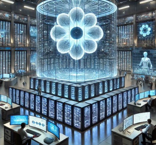 AI 컴퓨팅센터 이미지 (출처=챗GPT생성)