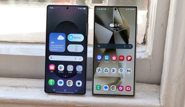 왼쪽이 삼성 S25 울트라. (사진=엔가젯)