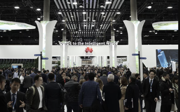 MWC 2023에 참가한 화웨이 부스 전경.(사진:화웨이)