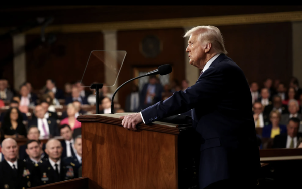 의회 합동 회의에 참석한 도널드 트럼프 미국 대통령.(사진:게티 이미지)