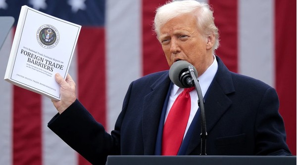 대외 관세의 정당성을 주창하고 있는 트럼프 미국 대통령. (출처=게티이미지)