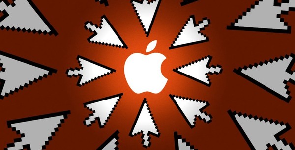 트럼프 관세로 사면초가에 몰린 애플의 상황을 그린 이미지. (사진=WSJ)