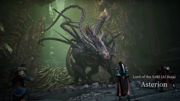 위메이드의 출시 예정작 '미르 5'에 등장하는 AI 보스 '아스테리온'은 플레이어의 실력과 전술에 따라 난이도를 조정한다.(사진:위메이드)