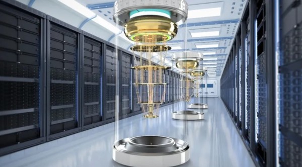 양자컴퓨팅과 양자알고리즘에 의한 데이터 처리와 연산을 시사하는 이미지. (출처=셔터스톡, 폰라마)