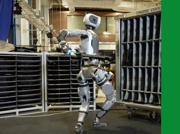 현대차 공장에 투입된 보스턴다이내믹스의 휴머노이드 로봇 '아틀라스'의 작업 모습. (출처=보스턴 다이내믹스)