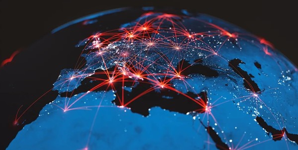 전세계적인 DDoS 공격을 시사하는 이미지. (출처=게티이미지)