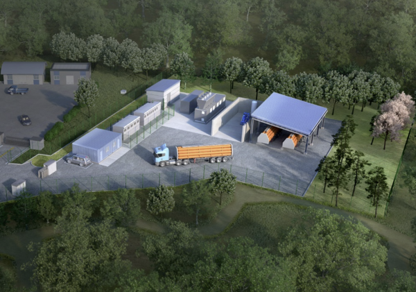 밀양댐 소수력 기반 그린수소 인프라 구축 조감도.(사진:한국수자원공사)