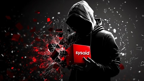 랜섬웨어 공격을 시사하는 이미지. (출처=블리핑컴퓨터)