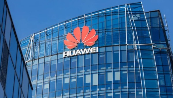 중국의 화웨이 사옥과 로고. (출처=셔터스톡, 화웨이)
