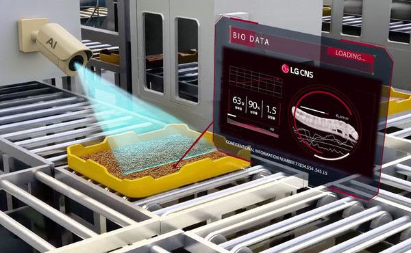 제조업에서 주로 쓰이던 AI 기반 스마트팩토리 기술이 생명 산업인 곤충 분야까지 넓어지고 있다. LG CNS의 곤충 스마트팩토리팜 서비스 예상 모습.(사진:LG CNS)