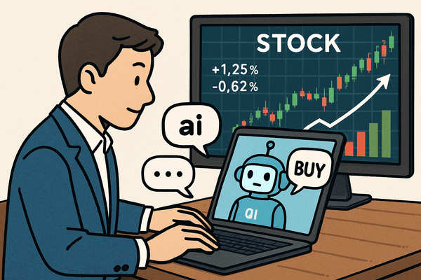 AI봇을 사용한 투자를 시사한 이미지. (출처=달리)