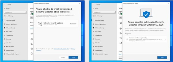 1회 업데이트에 30달러(한화 약 4만원)를 지불해야 하는 윈도우10 보안 해치 화면. (출처=마이크로소프트)