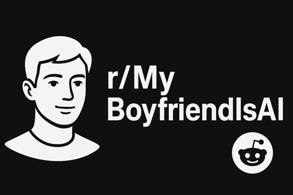 AI 남자친구를 만드는 서브 레딧 이미지. (출처=챗GPT)