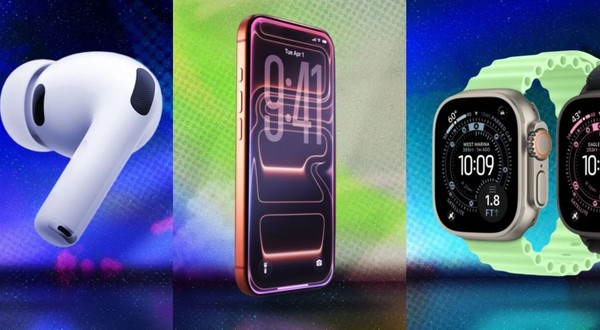 애플 이벤트에서 소개된 라인업. (출처=애플, 편집=매셔블)