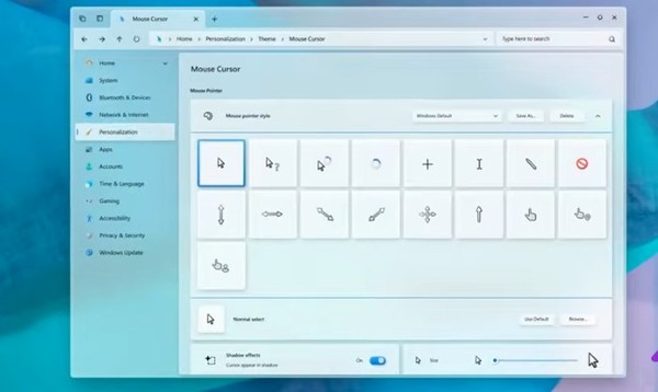 ​한 디자이너가 미리 만들어본 윈도우12 브라우저. (출처=YouTube AR 4789)​
