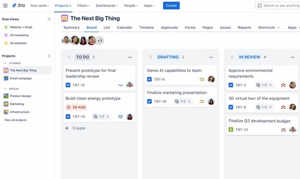 아틀라시안이 소개한 협업 솔루션 화면. (출처=아틀라시안)