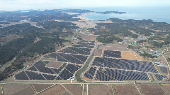 GS건설의 ‘태안 햇들원 태양광 발전소’.(사진:GS건설)