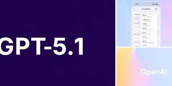 GPT 5.1 이미지와 오픈AI 로고. (출처=챗GPT 출력)