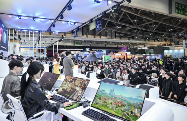 지스타 2025에 참가한 넷마블의 부스 모습.(사진:넷마블)